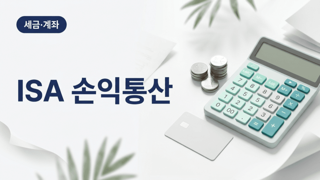ISA 손익통산과 비과세 분리과세 구조를 보여주는 돈의감각 대표이미지