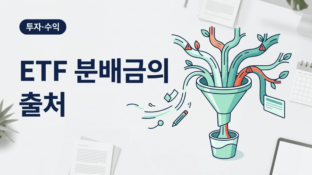 ETF 분배금이 어디서 나오는지 보여주는 커버 이미지