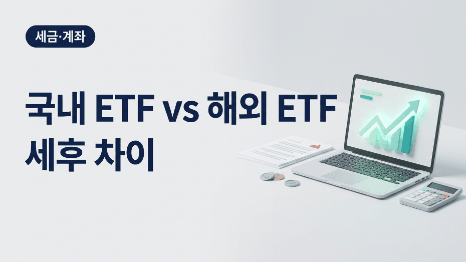 국내 ETF vs 해외 ETF 세후 차이 대표이미지
